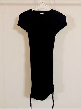 Garage Black Midi Bodycon Dress